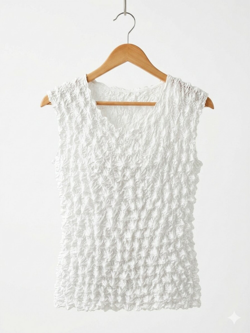 Y2k Retro Crinkle Top Textured Ultra Magic Stretch Lightweight Fits XS/Large New